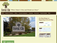 Tablet Screenshot of forestcityia.com